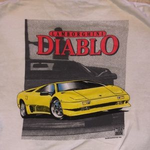Vintage 1992 Lamborghini Diablo XL racing shirt